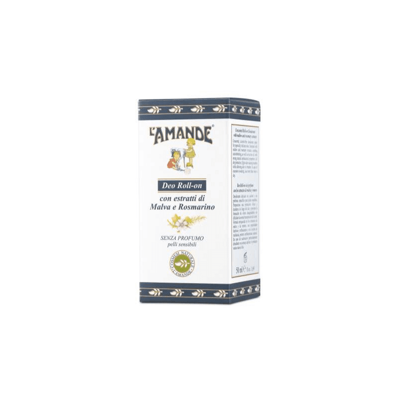 L'amande Deo roll-on malva e rosmarino Qualità Garantita