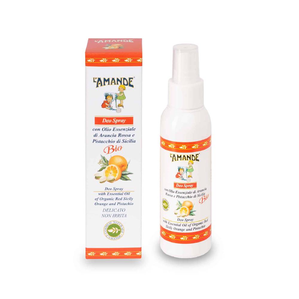 L'amande Deo Spray Arancia rossa e Pistacchio di Sicilia