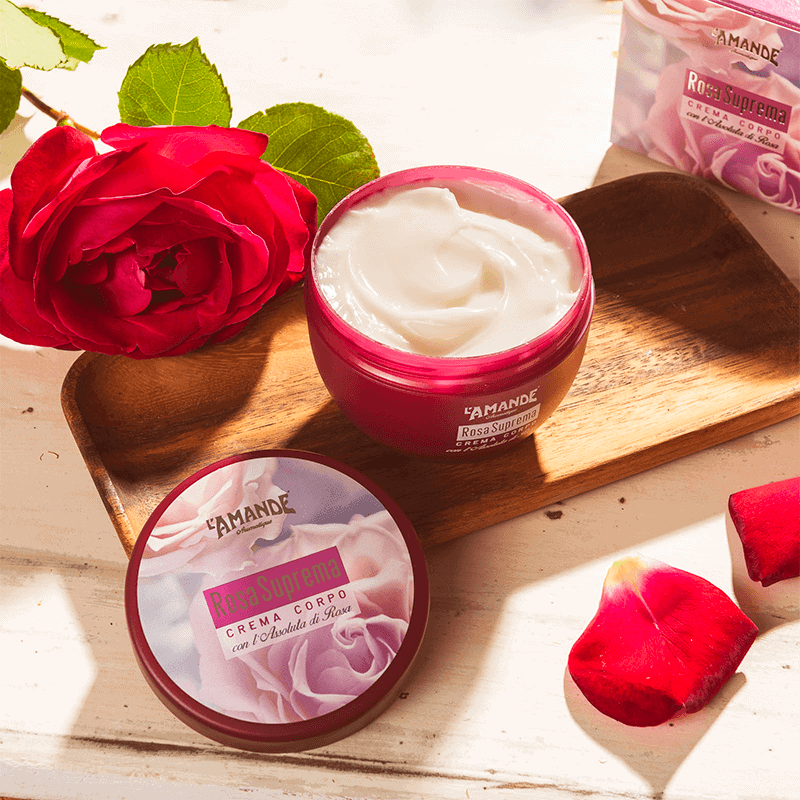 L'amande Crema corpo Rosa suprema Vendita Calda