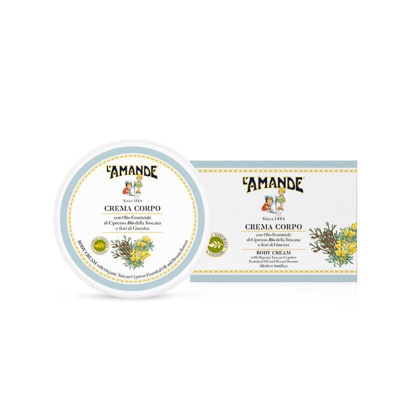 L'amande Crema Corpo Cipresso Bio della Toscana e fiori di Ginestra 2025