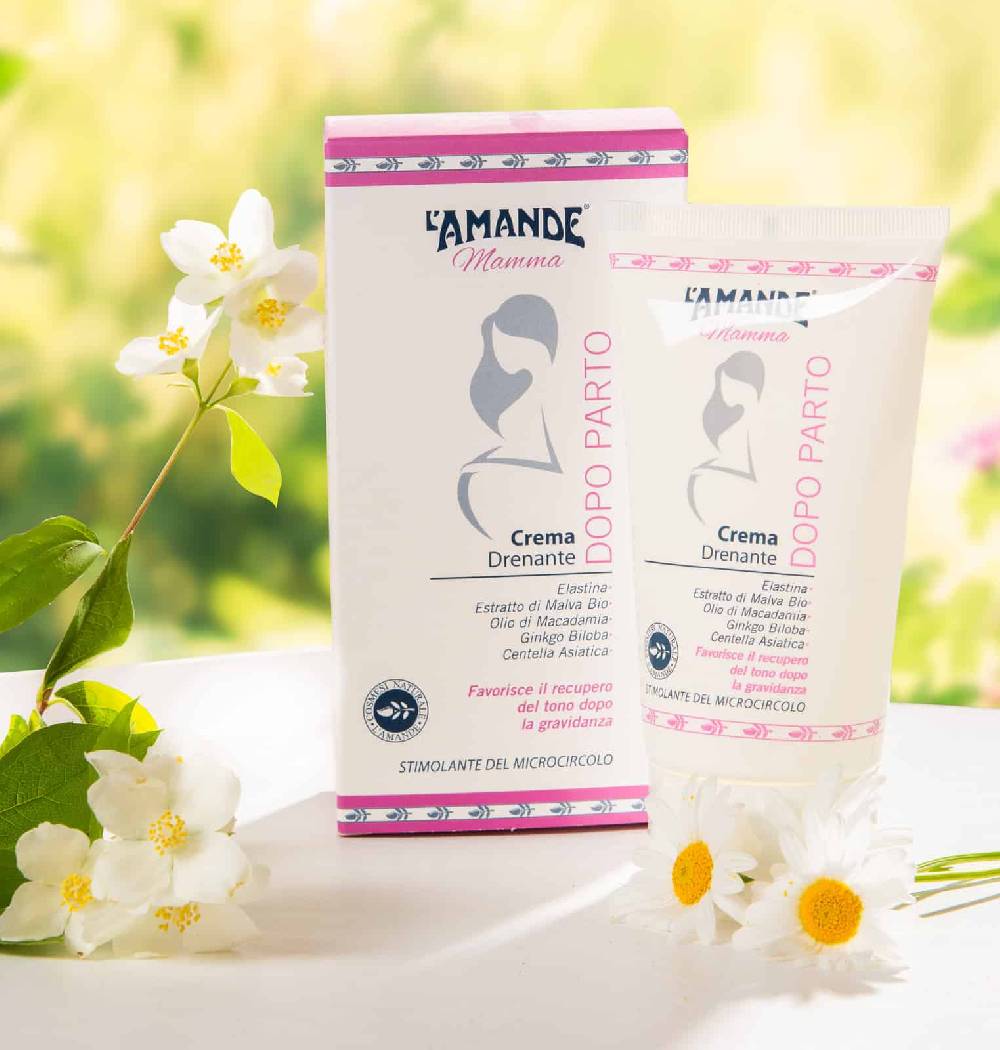 L'amande Crema drenante dopo parto Mamma Sottocosto