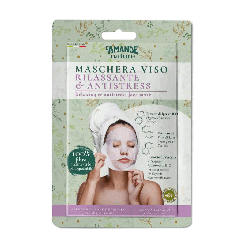 L'amande Maschera viso rilassante antistress