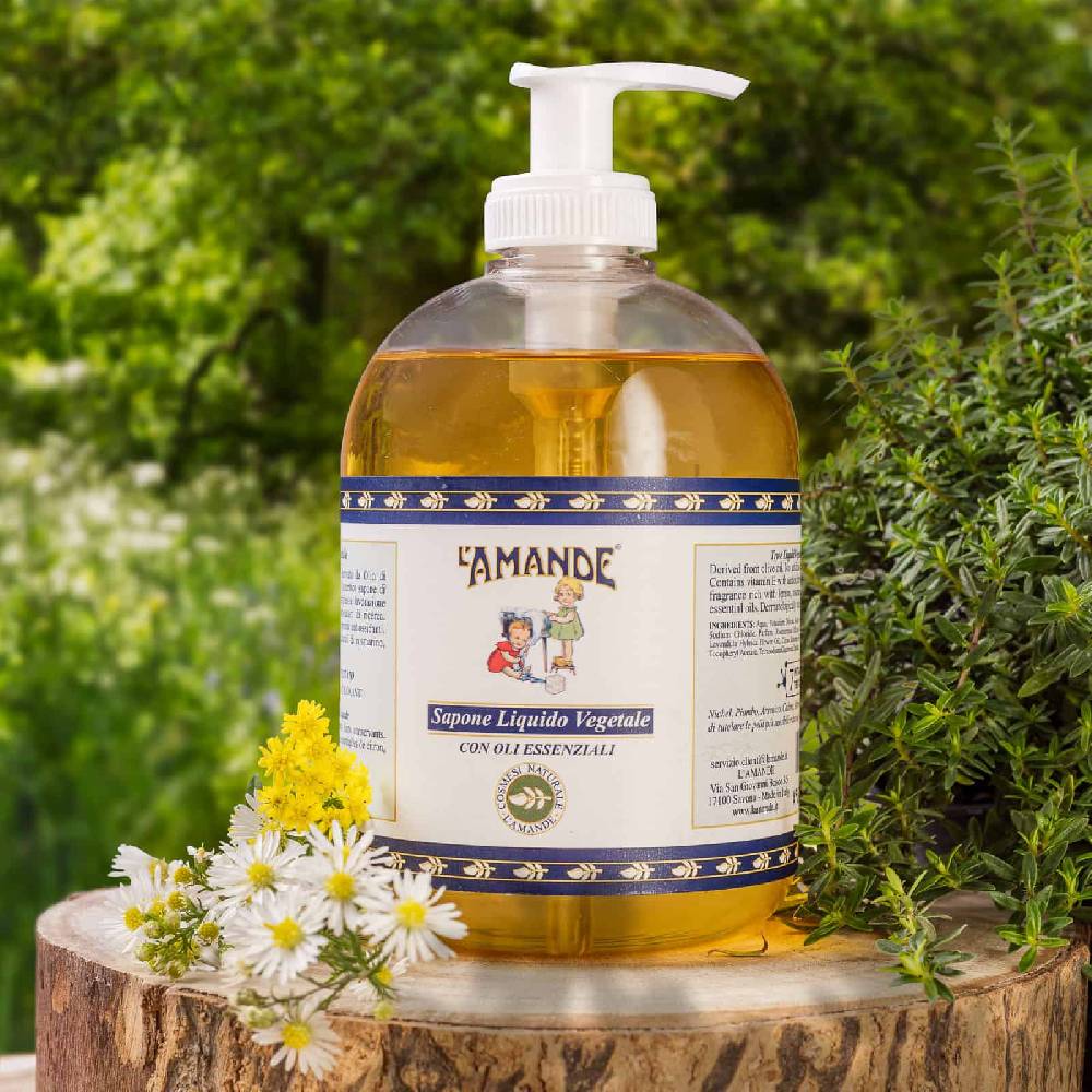 L'amande Sapone liquido vegetale con oli essenziali Acquista Ora