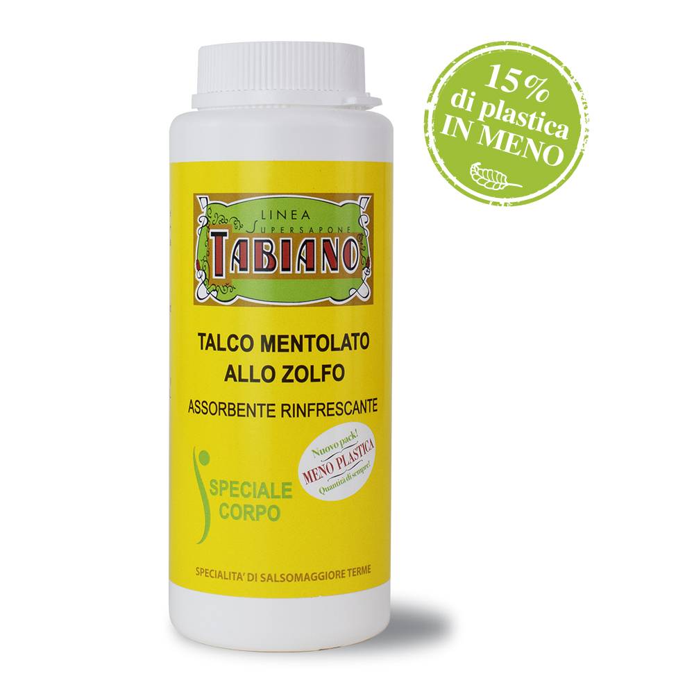Pilogen Carezza Talco Mentolato allo Zolfo 150g - Linea Supersapone Tabiano Economico