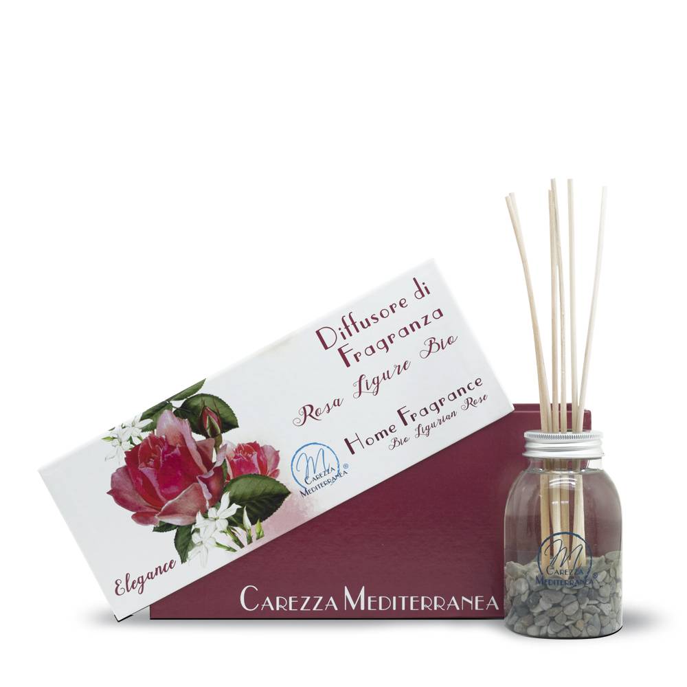 Pilogen Carezza Diffusore di Fragranza alla Rosa Ligure 180ml - Carezza Mediterranea Moda