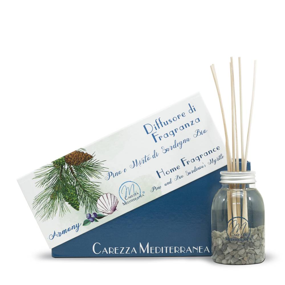 Pilogen Carezza Diffusore di Fragranza al Pino e Mirto di Sardegna 180ml - Carezza Mediterranea Italy