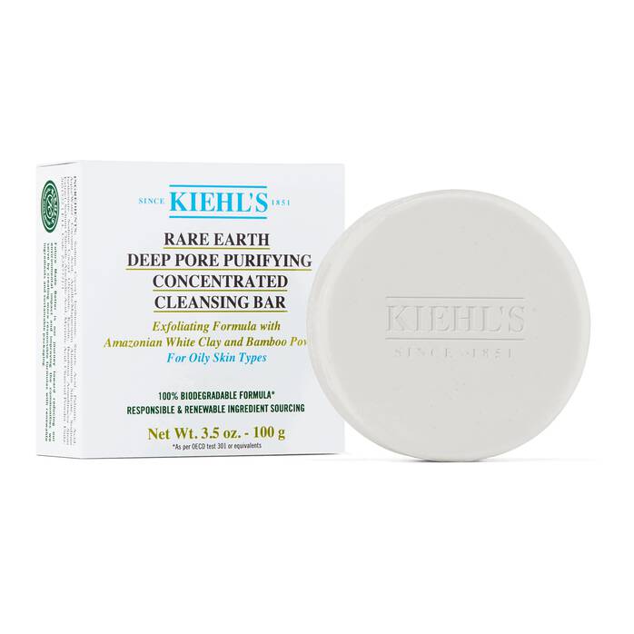 Kiehls Rare earth deep pore purifying concentrated cleansing bar Nuova