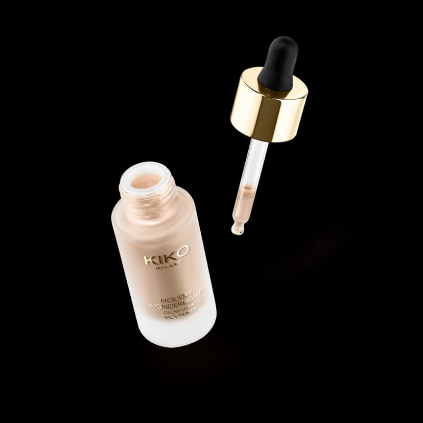 Kikocosmetics holiday wonderlights glow elixir face primer