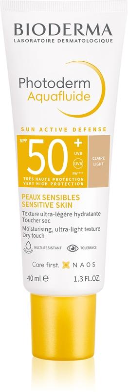 Bioderma Bioderma Photoderm Aquafluid Protezione solare dal finish colorato e texture leggera. SPF 50+