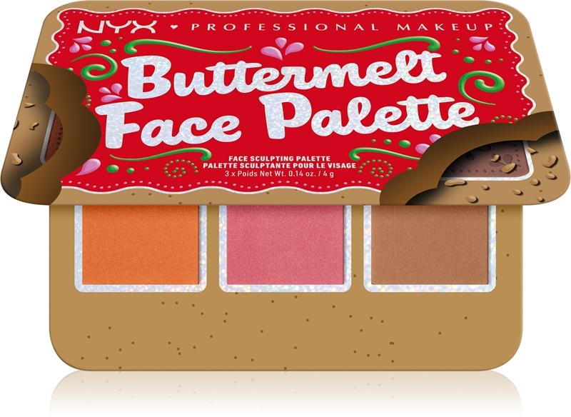 NYX Professional Makeup NYX Professional Makeup Holiday Buttermelt palette per il viso Acquista Ora