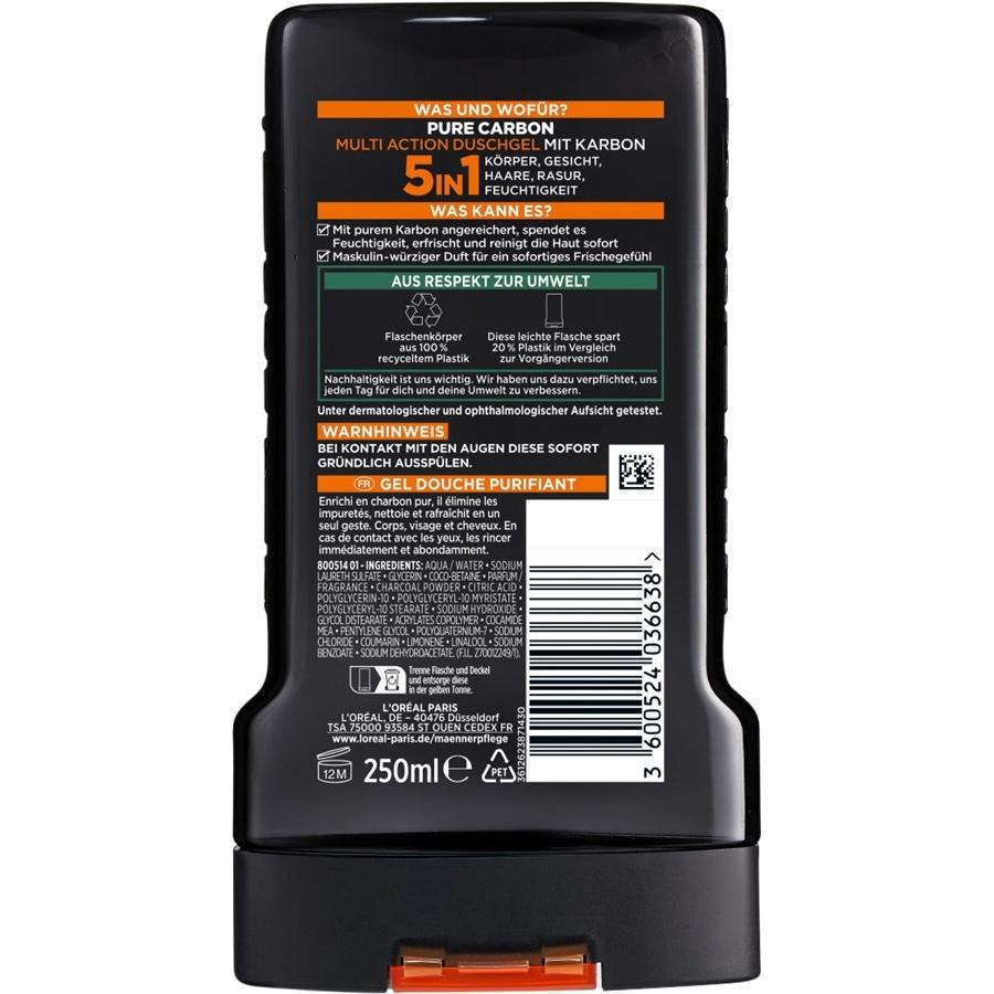 L'Oréal Paris Men Expert Gel doccia Gel doccia Carbon Clean 5 in 1 Saldi