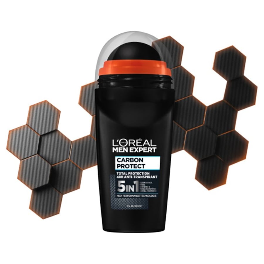 L'Oréal Paris Men Expert Deodoranti Carbon Protect Deodorant Roll-On 4in1 Vendite Flash