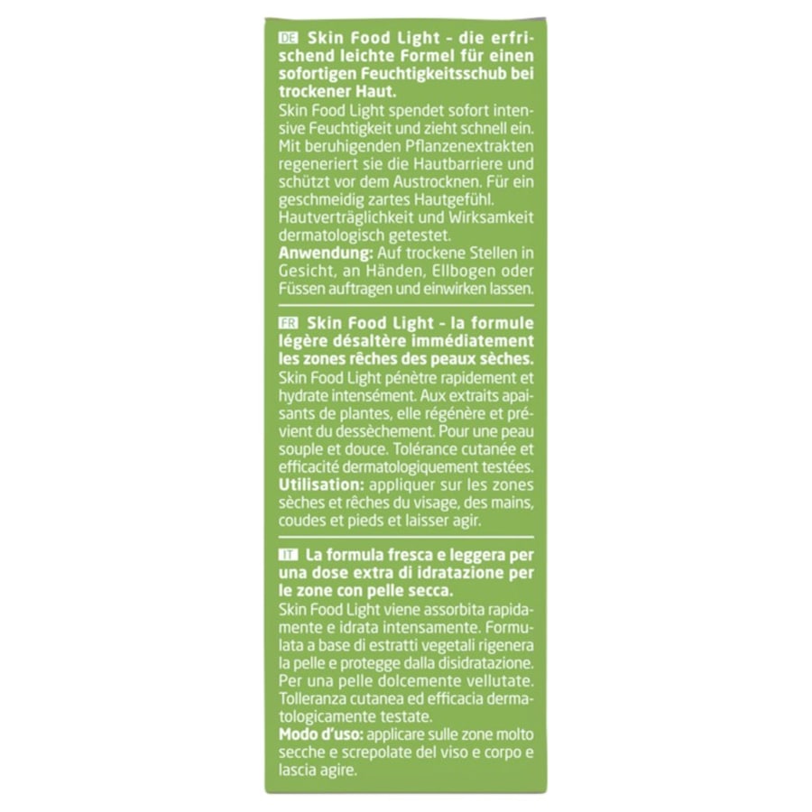 Weleda Intensive care Trattamento intensivo per la pelle secca Skin Food Light Fino al 55% di sconto