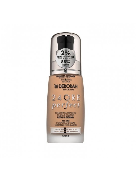 Deborah Milano Fondotinta 24Ore Perfect Con Acido Ialuronico SPF20 2025