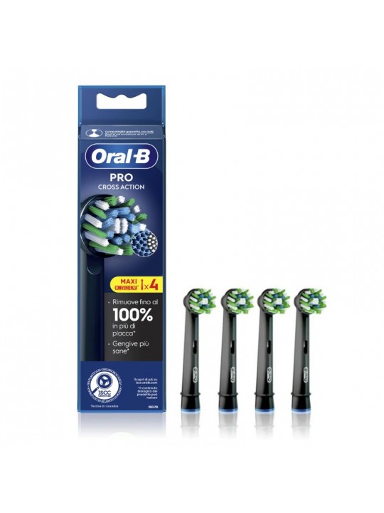 Oral-B Testine di Ricambio Pro Cross Action Black